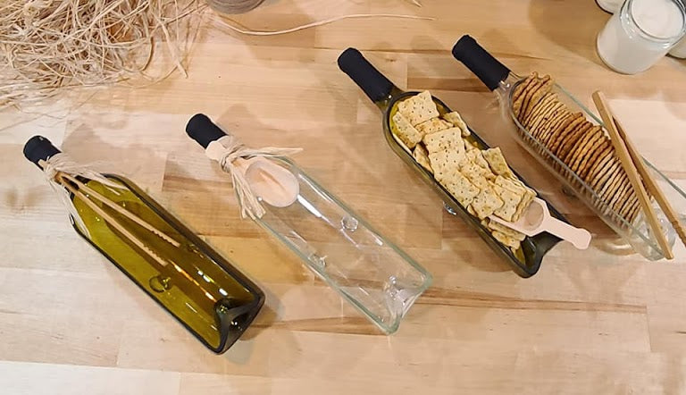 Wine Bottle Serving Dish